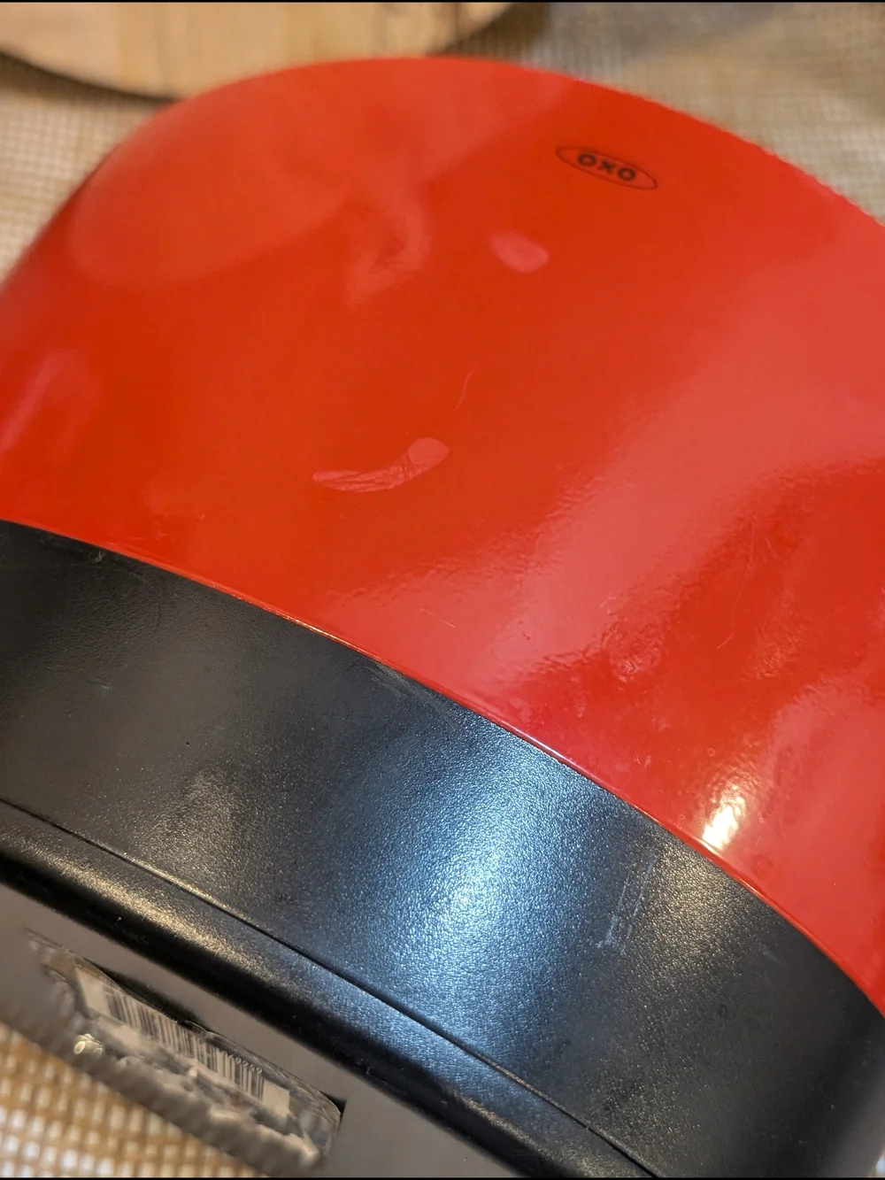OXO Red Steel Oval Utensil Holder
